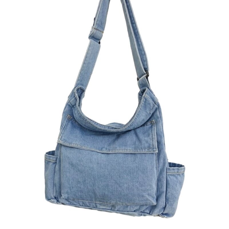 Women Crossbody Bag Simple Messenger Bag Vintage Shoulder Bags Large Capacity Casual Bags for Men 517D