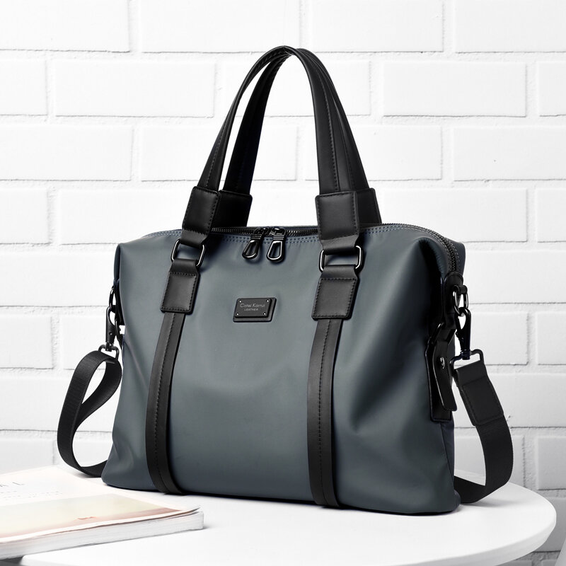 2024 Повседневная стильная Наплечная Сумка, мужской деловой портфель, сумки для ноутбука 14 дюймов, сумка из ткани Оксфорд для путешествий