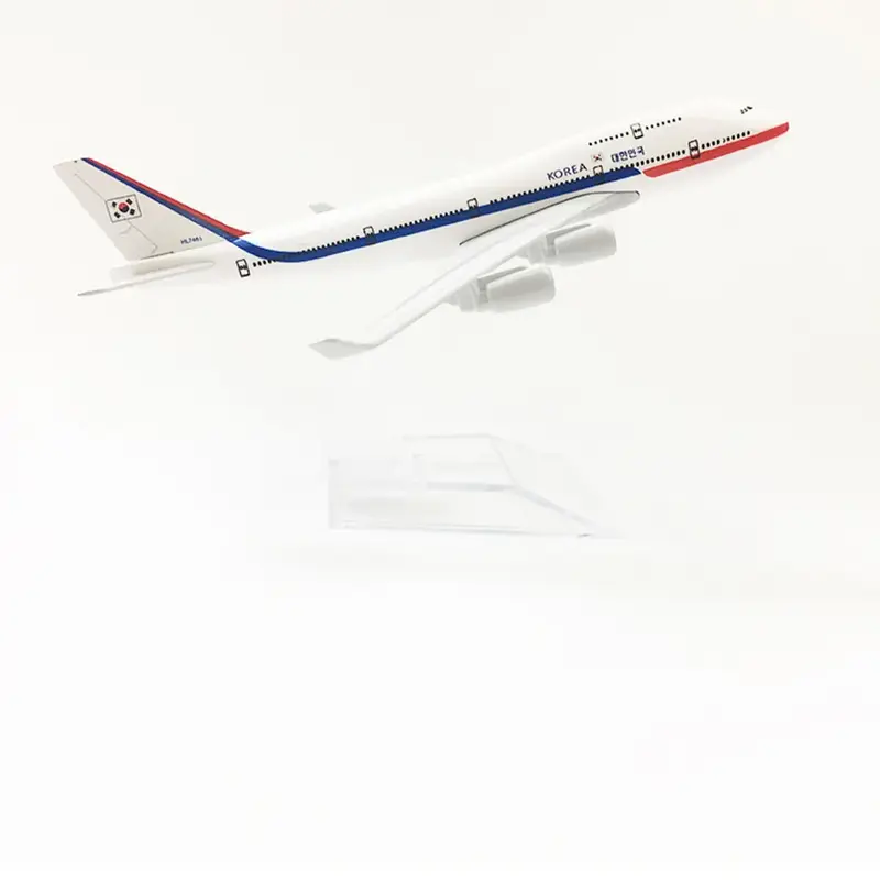 نموذج طائرة معدني لعب للأطفال ، طائرة كوريا ، مقياس ، B747 ، 16 ، Boeing ، هدية للأطفال
