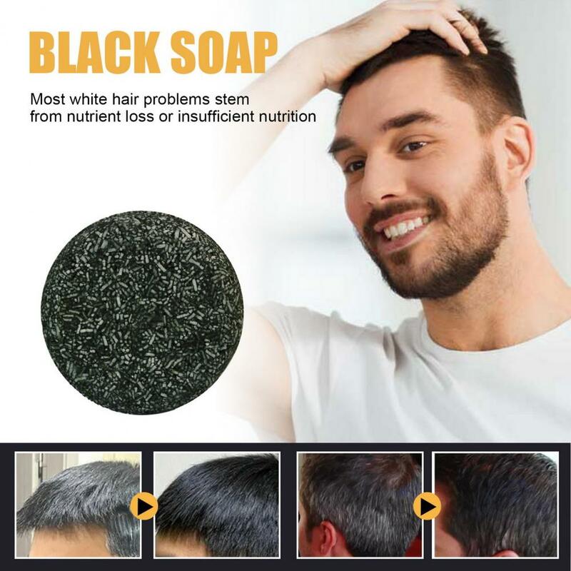 Hair Pigment Reactivation Shampoo Soap Hair Color Restoration Shampoo Bar Revitalize Hair Growth Improve Circulation with Gray