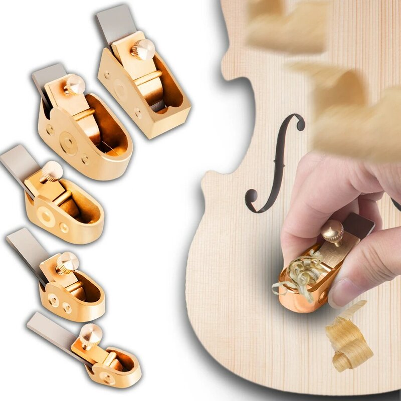 LOMMI Micro Pure Brass Scraper Plane Woodworking Violin Luthier Tool Making Violin Top Plane Project DIY Violin Hobby Craft