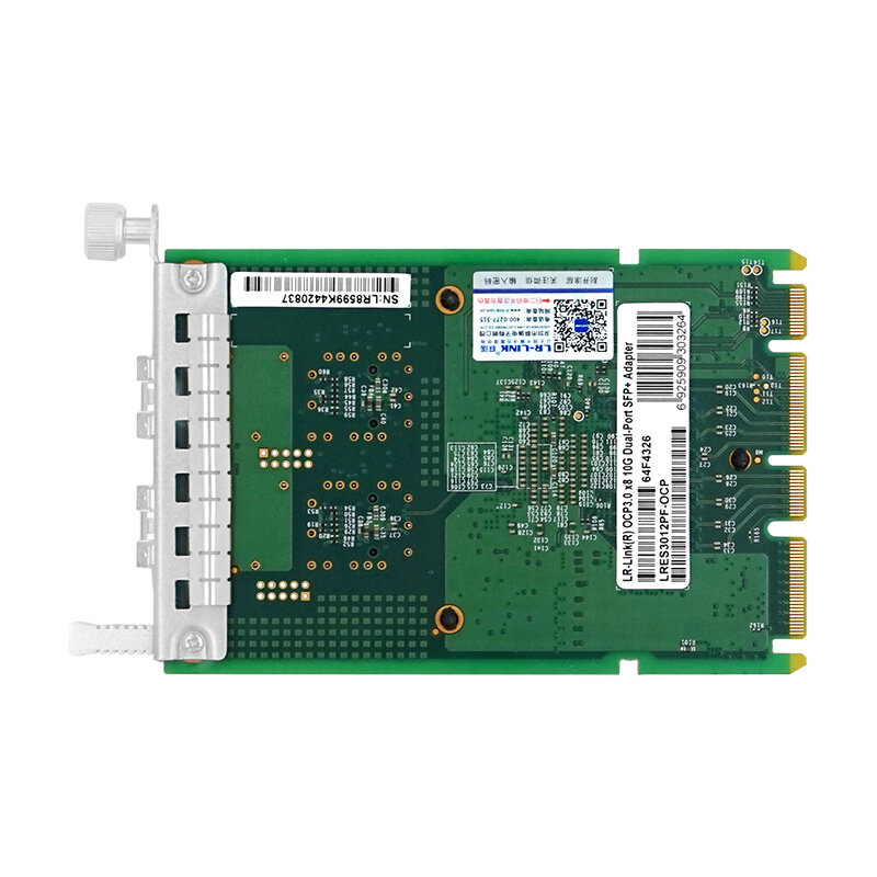 LR-LINK 3012PF 10Gb Kartu Jaringan NIC dengan Chip Intel 82599ES Dual-Port Mezzanine SFP + Adaptor Ethernet OCP3.0