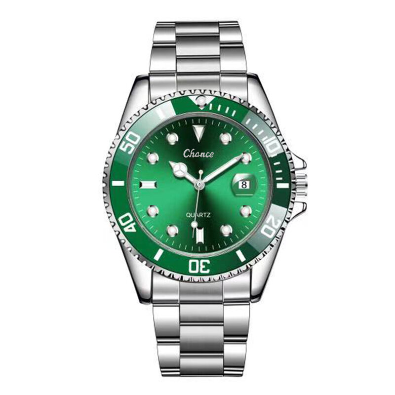 Hot Selling Atmospheric Casual Business Men's Watch Lot Luminous Green Quartz Watch