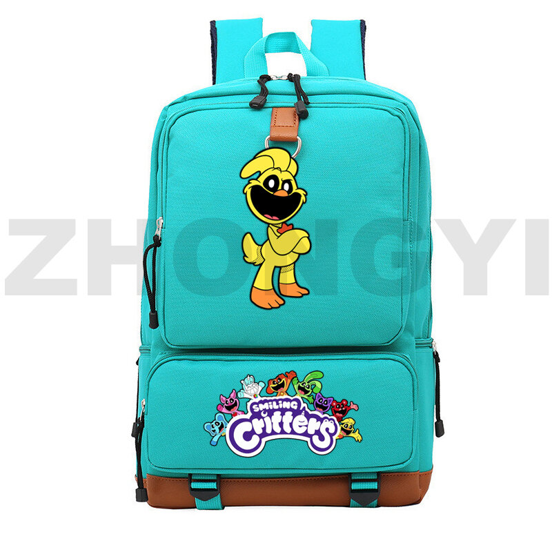 Wodoodporny nylonowy plecak z uśmiechniętymi stworzeniami dla dzieci duży plecak szkolny kolorowy Notebook miejska torba na książki damska torba podróżna