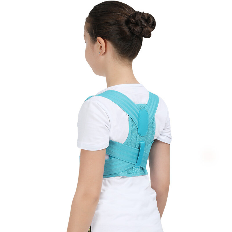 Correttore di postura posteriore per bambini corsetto ortopedico spalla correzione supporto vita lombare per bambini adolescenti raddrizzare la cintura superiore