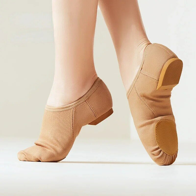 Эластичная ткань мягкая подошва тренировочная джазовая обувь для женщин для взрослых китайская форма тела кружевная без шнуровки йога Танцевальная обувь