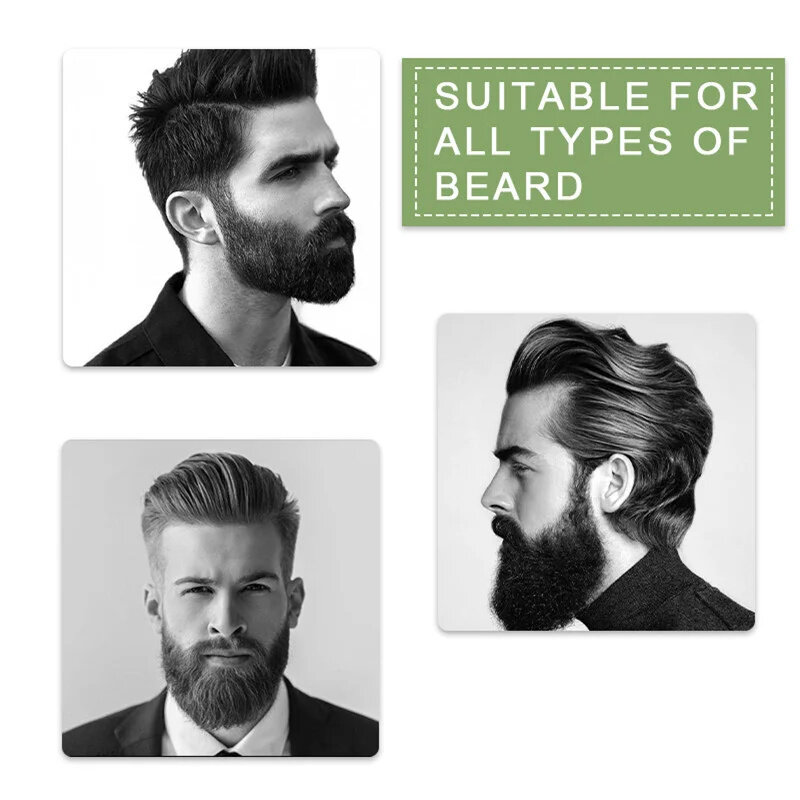 Natural barba estilo bálsamo cera, hidratante, suavização, arrojado cavalheiros, preparado, charmoso, creme de cuidados profissionais