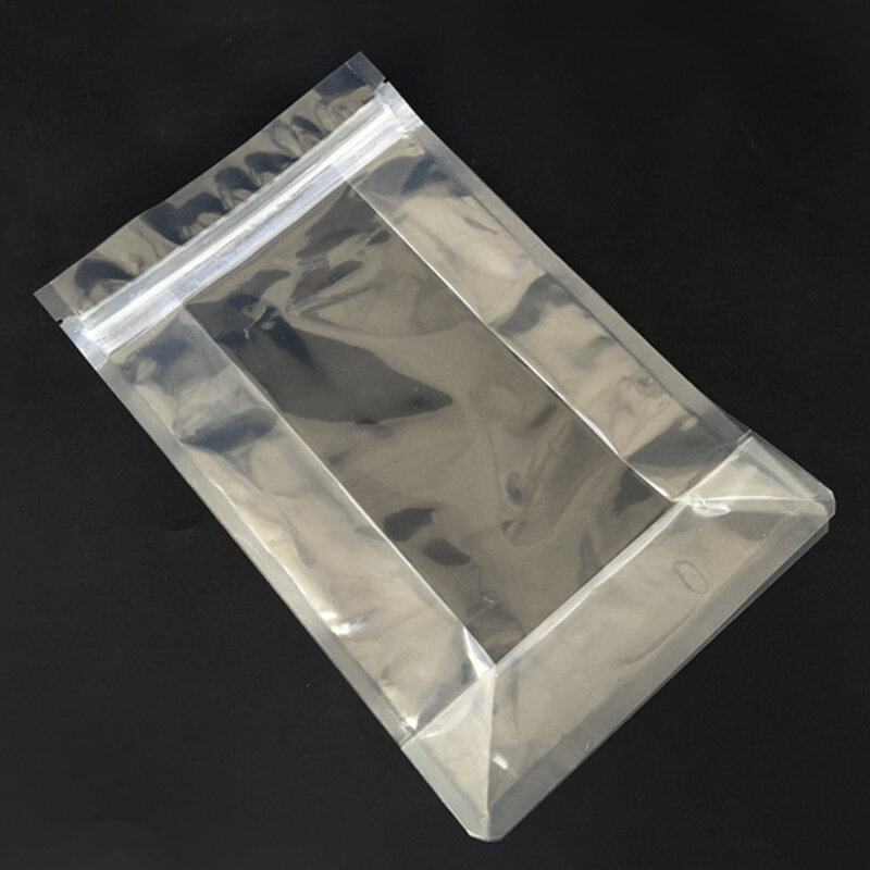 Prodotto personalizzato, sacchetto fondo quadrato lucido personalizzato con cerniera per sacchetti di plastica per imballaggio di Snack di zucchero di frutta secca di noci