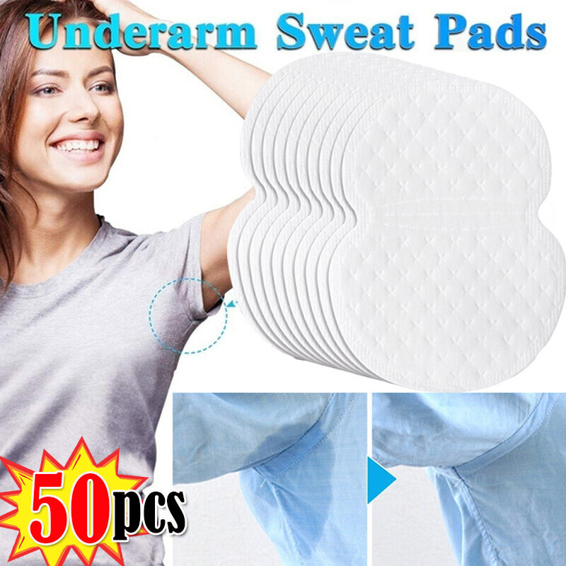 10/30/50pcs Unisex Sweat Pads Summer Deodorants Underarm Anti Perspiration Sweat Pads Disposable Armpit Absorb Sweat Shield Pad