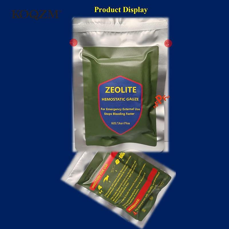 Emostatico caolino garza combattimento emergenza Trauma Z-Fold solubile per Ifak Tactical Military First Aid Kit medicazione medica per ferite