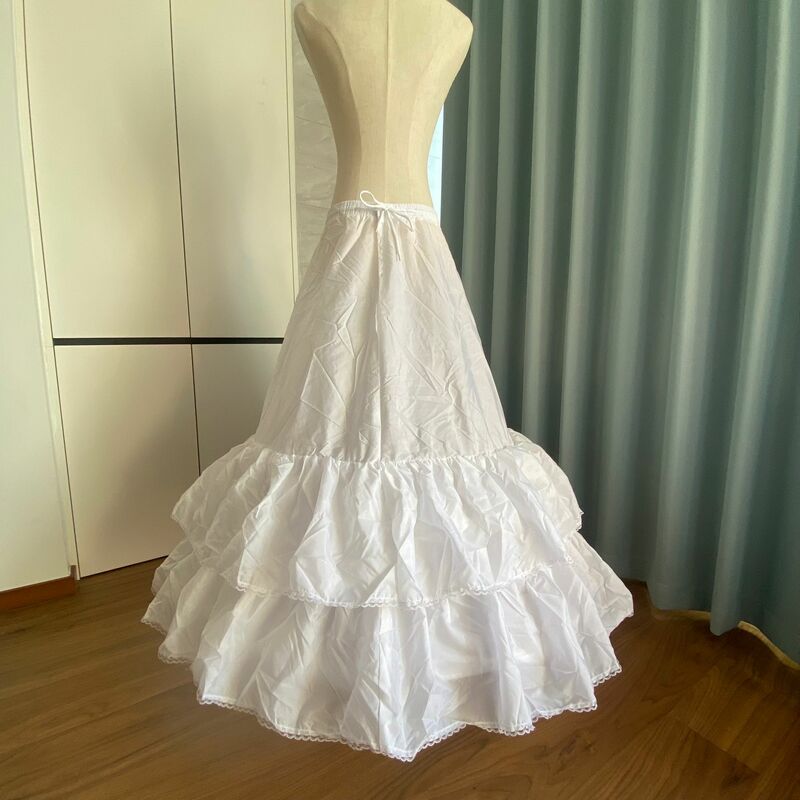 Petticoat 2 Hoop Flanged Skirt Brace Bridal Wedding Dress Dress Skirt Accessories Lined Skirt