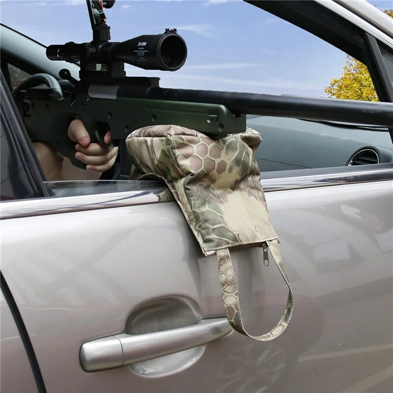 1PC 600D Oxford Cloth Cars Window Mount Gun Rest Bag Hunting Bag Shooting Target Rifle Support Sandbag Gun Bench Rest Bag