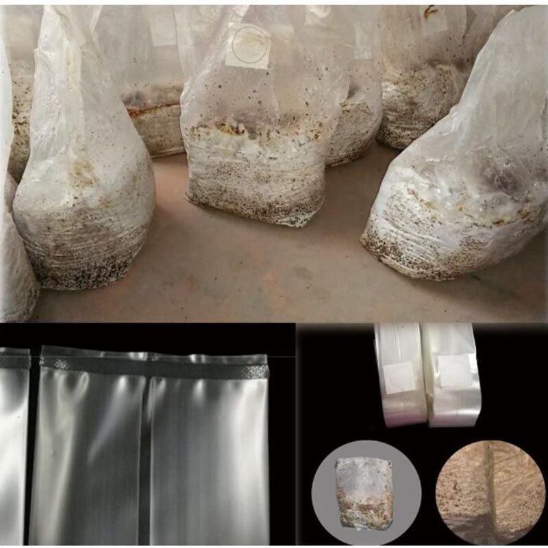10x18x35cm 50cm fungo Spawn grow bag vasi fioriera in plastica ad alta temperatura pvc piantare borse per la scuola materna anello traspirante