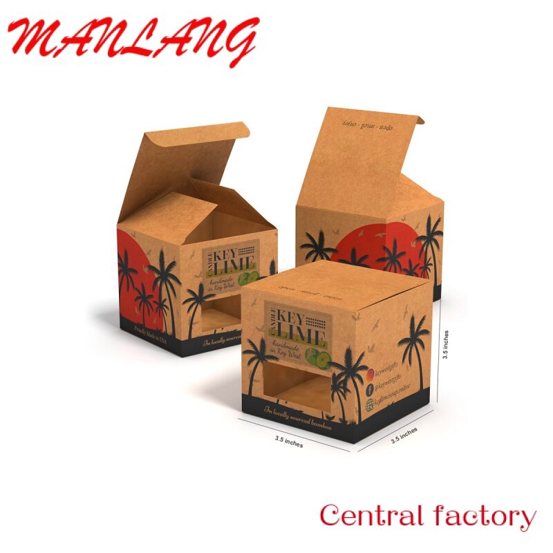Квадратная складная коробка с логотипом под заказ, бумажная коробка для свечей, упаковочные коробки для кубических свечей