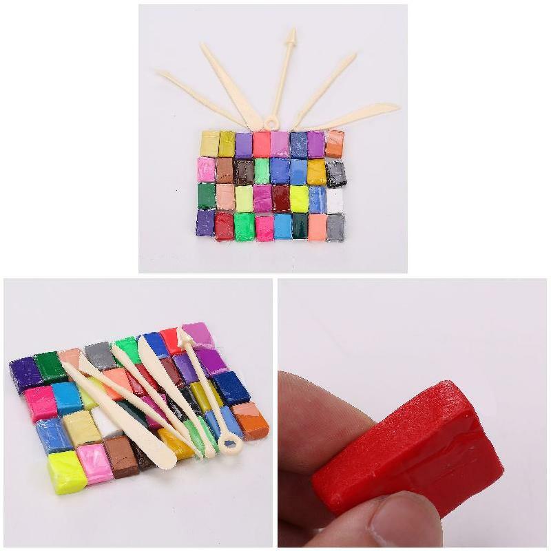 5 Tool + 32 Color Oven Bake Polymer Clay Blocks Modelling Moulding  Tool convenient art creation color clay DIY 32 Colors