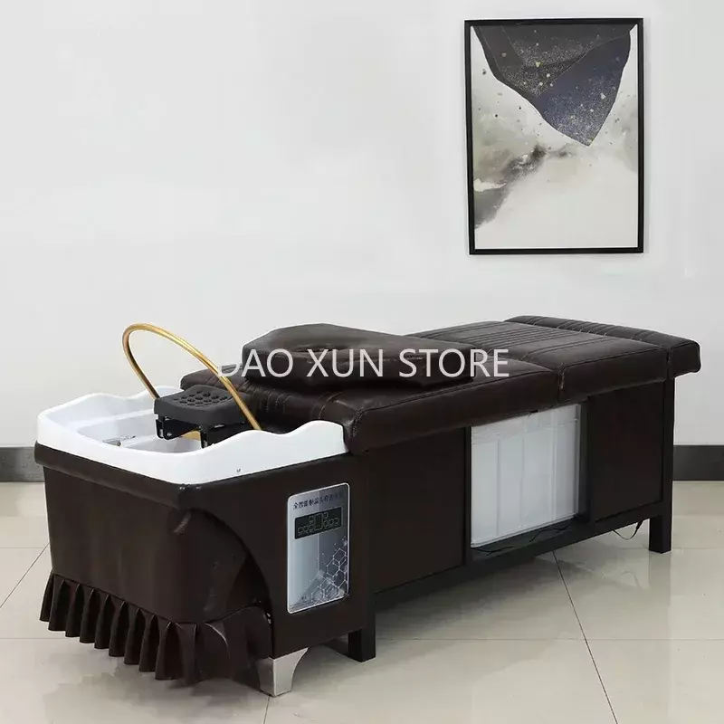 Water Circulation Shampo Chair Sink Portable Stylist Head Spa Hair Wash Basin Chair Move Shampouineuse Salon Furniture MQ50SC
