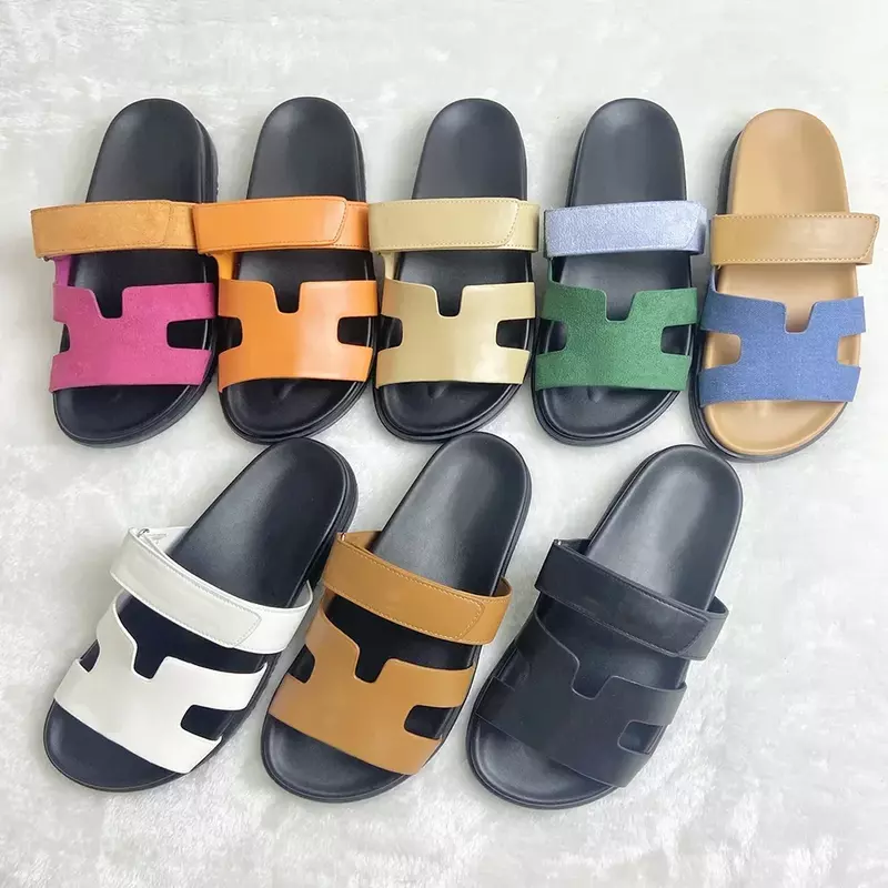 2024 New Studiole Flat Bottom Flip-flops with Thick Soles H Slippers Soft Soles Soft Surface with Thick Soles Shoes for Women