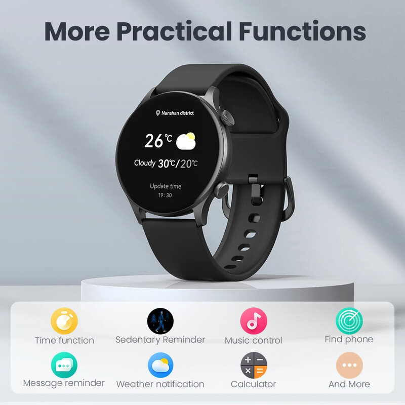Haylou solar plus rt3 smart watch 1.43 "amoled display bluetooth telefonanruf smartwatch gesundheits monitor ip68 wasserdichte sport uhr
