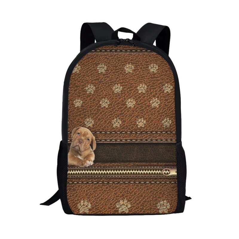 Mochilas escolares con diseño de perro y Animal para adolescentes, mochilas informales para niños y niñas, bolsa de libros para niños, bolsa de almacenamiento de viaje