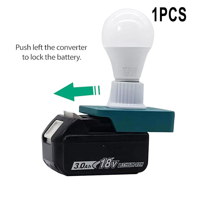 Luz de trabalho LED portátil, lâmpada E27 para Makita série 18V, mini lâmpada, exterior e interior, 12-60V, 1pc Acessórios