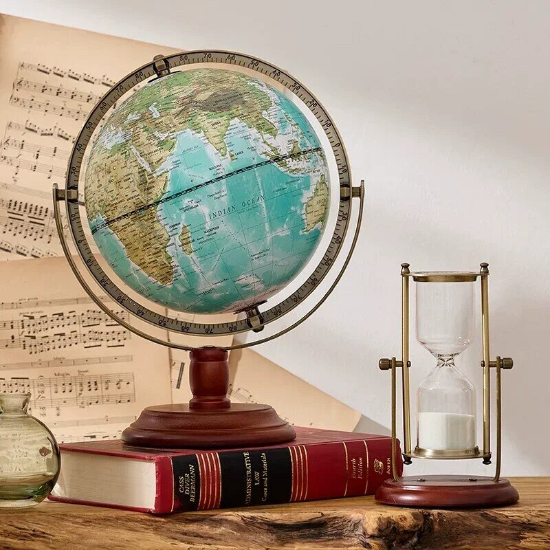 World Globe Figurines For Interior Globe Geography Kids Education Office Decor Accessories Home Decor Birthday Gift For Kids