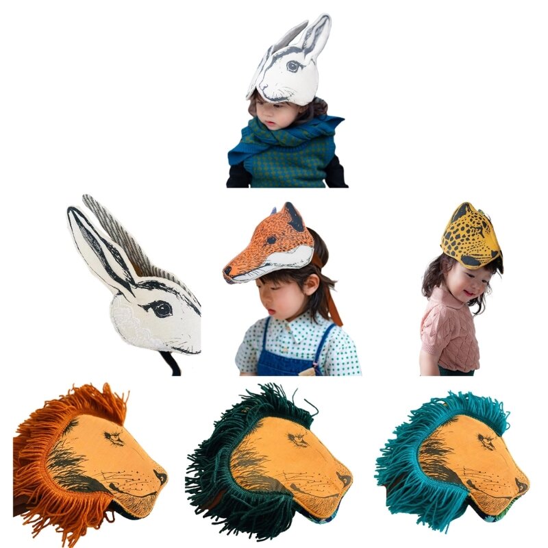 Diadema animales con estilo para niños, sombrerería fiesta, accesorios para escenario, diadema para niños, fotografía,