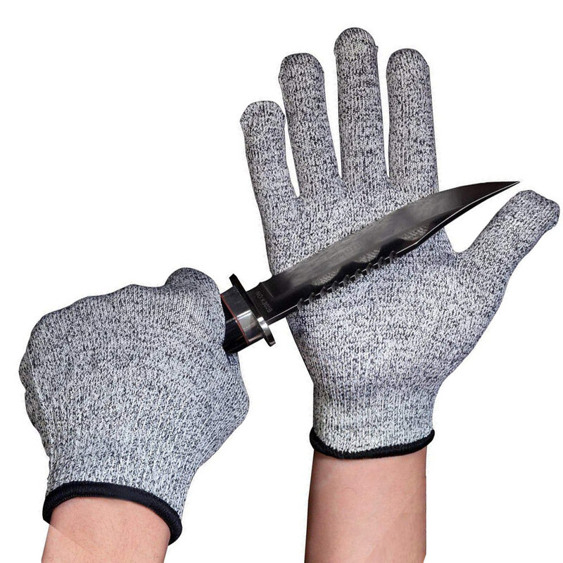HPPE Cut Resistant Gloves Grade 5 Cut Resistant Wear-Resistant Gardening Protective Gloves For Kitchen Construction Sites