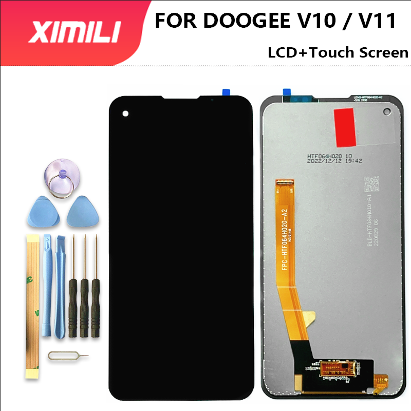 6,39 Zoll neue Original Doogee V10 LCD-Display Touchscreen Digitalis ierer Assembly100 % getestet für v11 Ersatz