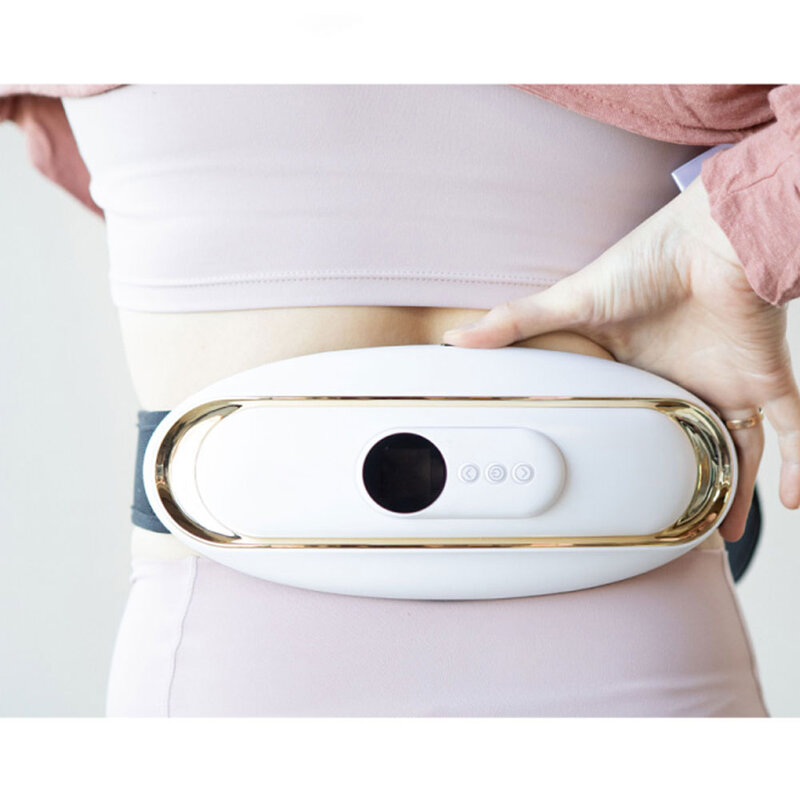 Masajeador muscular de cintura TENS EMS, dispositivo inalámbrico de tejido profundo, Control remoto, 16 niveles, infrarrojo, eléctrico, con calor