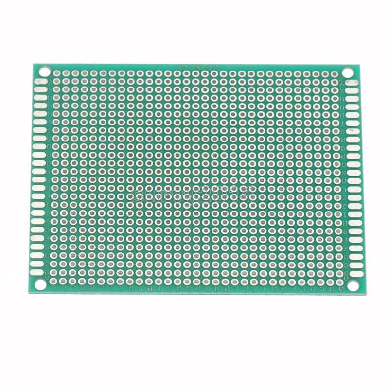 7x9 cm PROTOTYPE PCB 7*9cm panel double coating/tinning PCB Universal Board double Sided PCB 2.54MM board Green