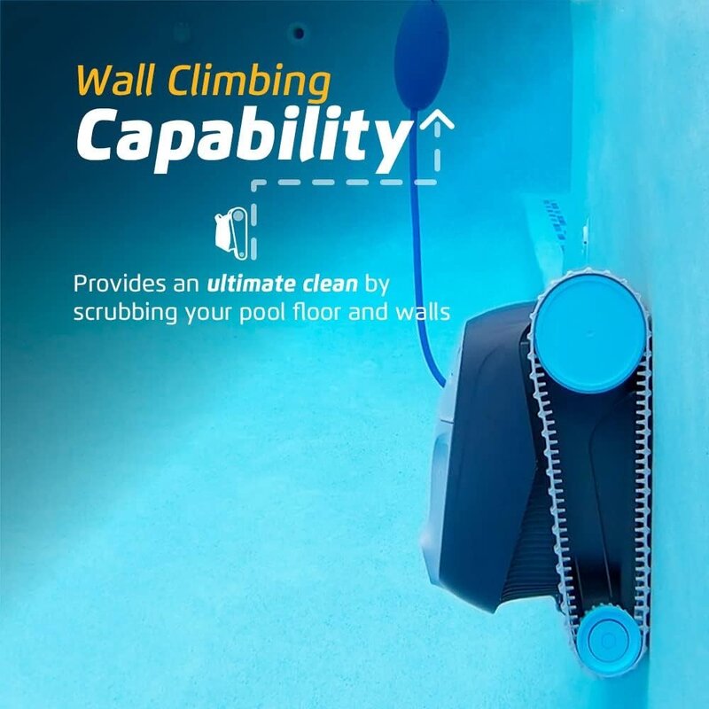 Vantaggio piscine robot aspirapolvere per piscine fino a 33 piedi-spazzola per arrampicata a parete