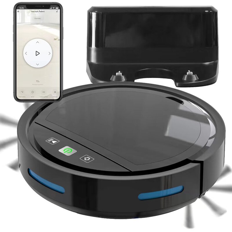 2500PA Suction Smart Robot Vacuum Cleaner Wireless App Control Vacuum Cleaner Robot  Auto Cleaning Robots Home Appliance