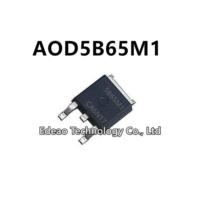 10~100Pcs/lot NEW 5B65M1 AOD5B65M1 TO-252 5A/650V N-channel MOSFET field-effect transistor