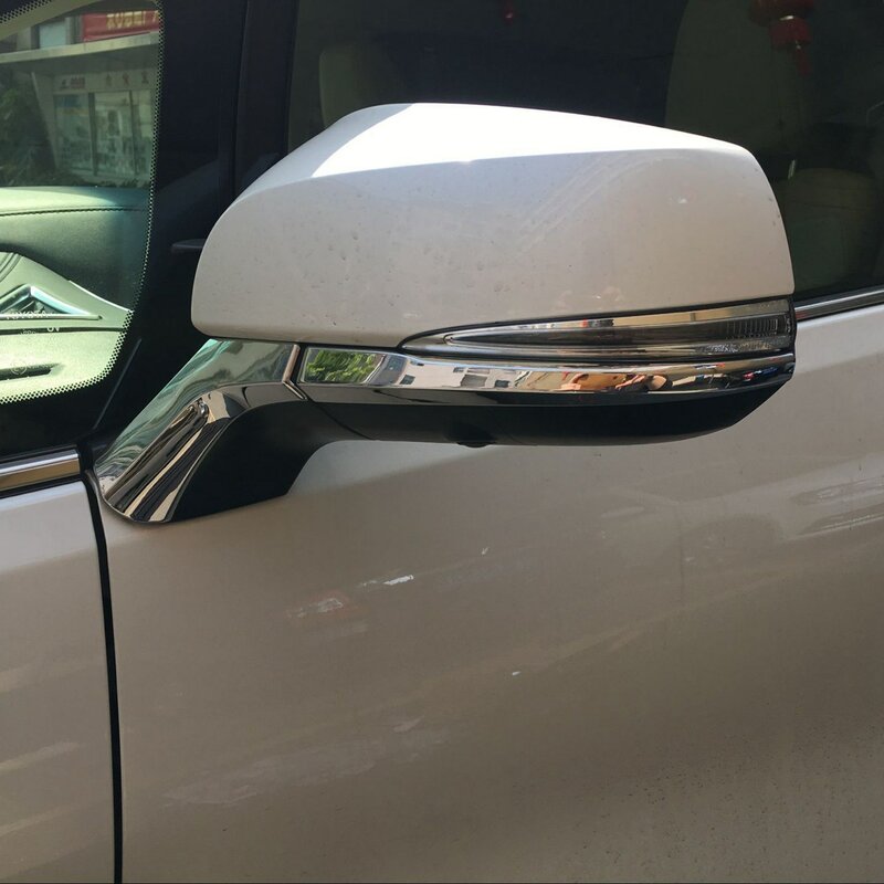กรอบกระจกมองหลังรถยนต์ประดับด้วยเลื่อมแถบการตกแต่งกระจกด้านหลังฝาครอบสำหรับ Alphard Vellfire 30 2016-2019