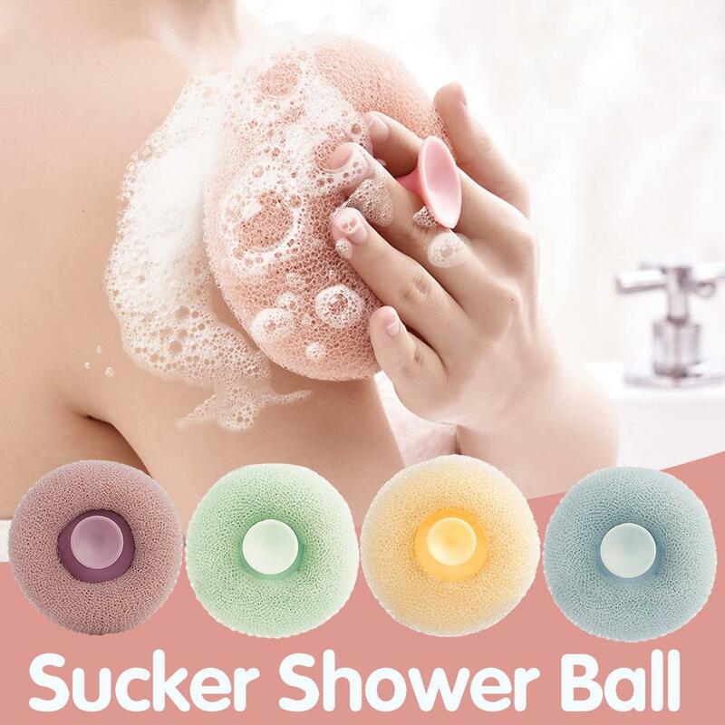 Super miękka siateczka piłka do kąpieli masaż ciała do czyszczenia złuszczanie wielokrotnego użytku gąbka kubek projekt pędzel akcesoria łazienkowe/prysznicowe Su G3Q6