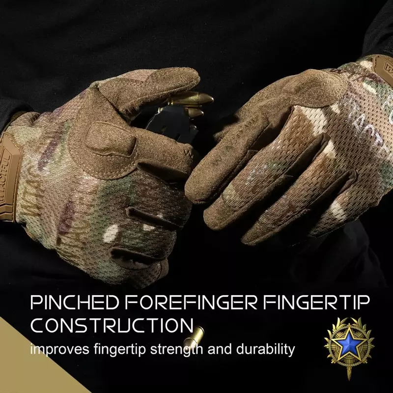 Tactical Army guanti lunghi traspirante militare Paintball Airsoft Shooting Combat Full Finger Glove uomo donna leggero nero