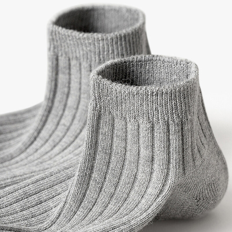 Calcetines cortos de algodón para hombre, calcetín de negocios, Color sólido, buena simplicidad, verano, 5 colores