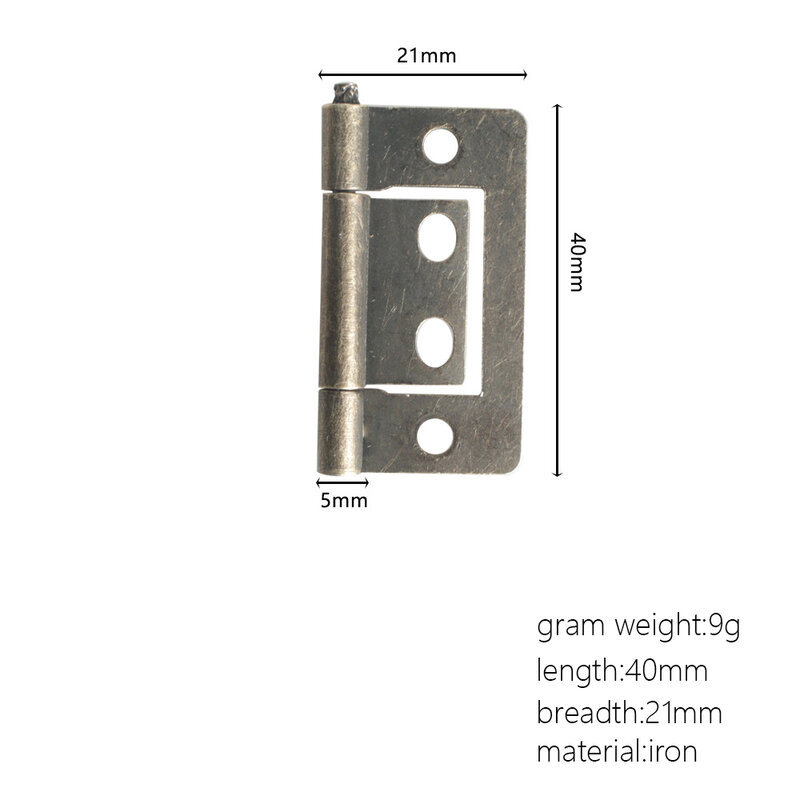 Oval ibu engsel besi kemasan kotak aksesori perangkat keras engsel kecil 38*21mm