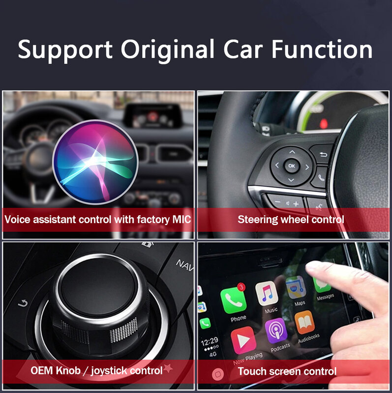 Wireless carplay box android auto wirelesswired to wireless carplay module car intelligent interconnected car Android box6CX3CX5