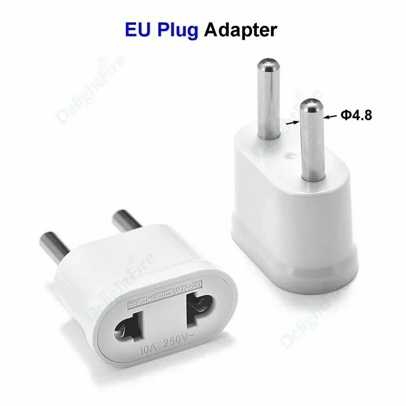EU Plug Adapter Socket US To EU Plug Power Adaptor Converter American EU to US Plug Travel Adapter Sockets Charger Outlet