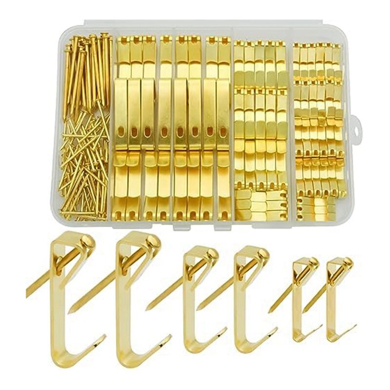 Picture Hanging Kit 3 Sizes Of Picture Hooks Kit Including 4.5Kg/13.6Kg/22.7Kg Picture Hooks For Drywall