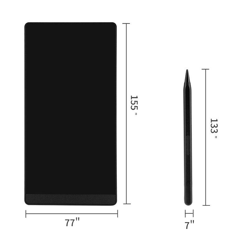 6.5 polegadas Tela Cheia Superfino Escrita LCD Escrita Tablet Reunião Conteúdo Magnético Esboço Pad Cristal Líquido Drawings Board