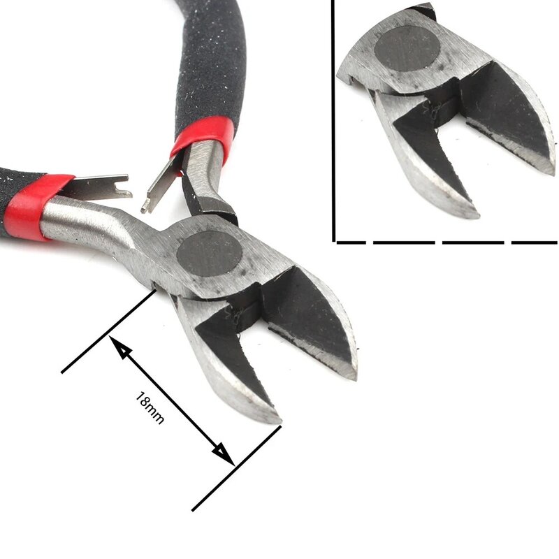 1Pcs Mini คีมฉนวนเครื่องตัด Clamping ตัดลวด Crimping Cable Cutters รอบปากแหลมคีมสำหรับเครื่องประดับทำเครื่องมือ