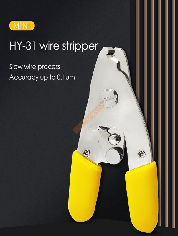 Mini ściągacz światłowodowy z włókna HY-31 narzędzia do ściągania izolacji z kabli szczypce do ściągania izolacji światłowodowego
