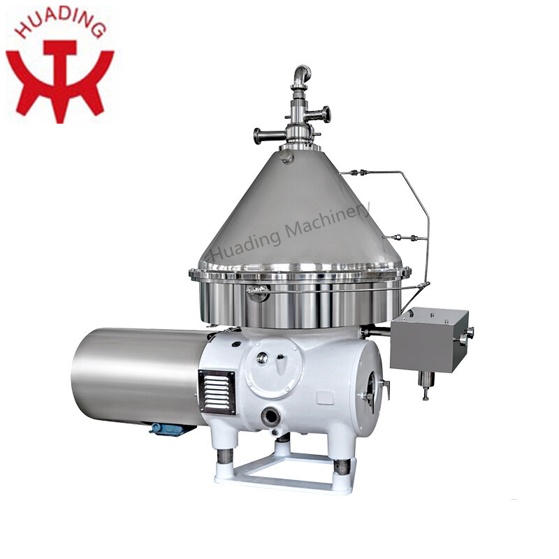 Separador de centrifugadora de aclarado y desengrasante de leche, pila de disco de 2 y 3 fases, automática, alta velocidad