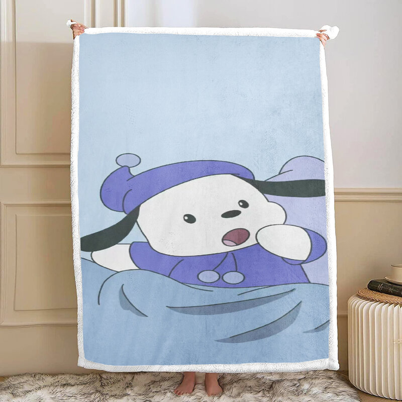 Pacha Dog Cartoon Weighted Blankets for Children Sanrio Fluffy Throws King Size Luxury Winter Gifts for Girls and Boys Grade A