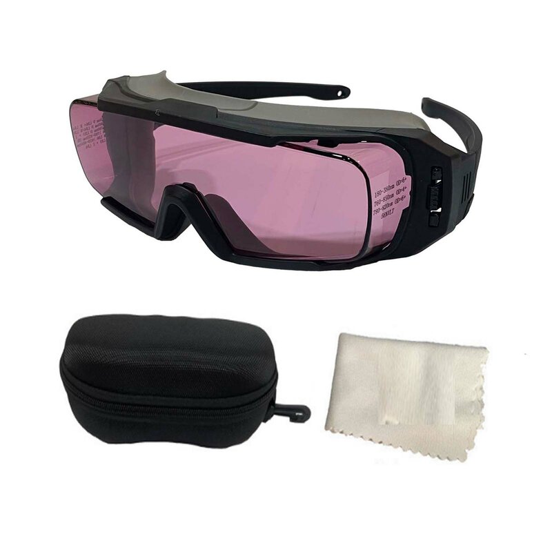 1 шт. 808nm OD6 + CE лазерные защитные очки, съемные ножки, лазерные маркировочные очки