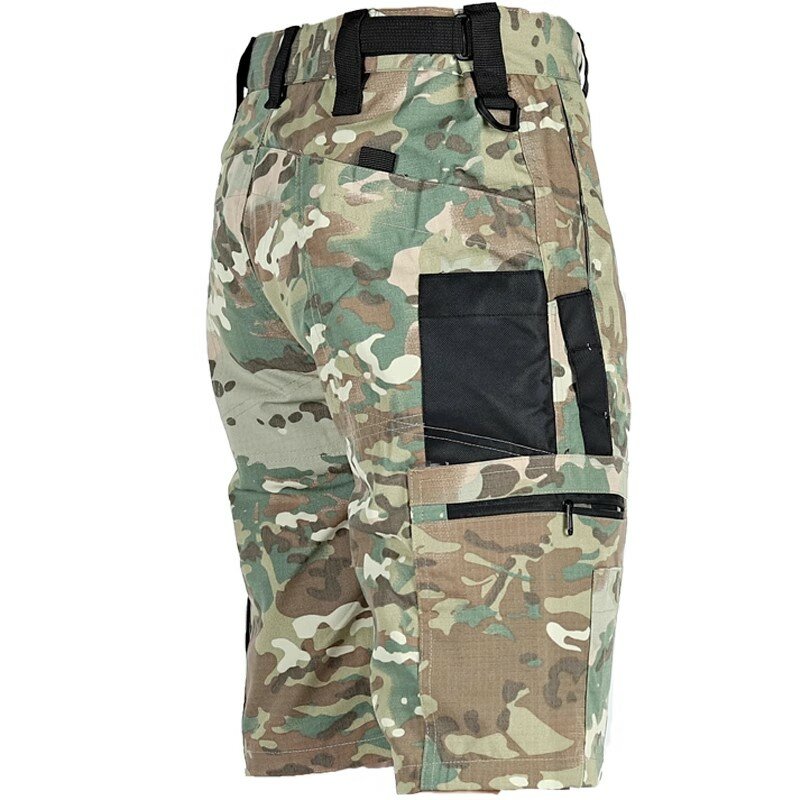 Шорты мужские тактические водонепроницаемые, уличные дышащие карго с несколькими карманами для взлома, армейские износостойкие боевые короткие штаны