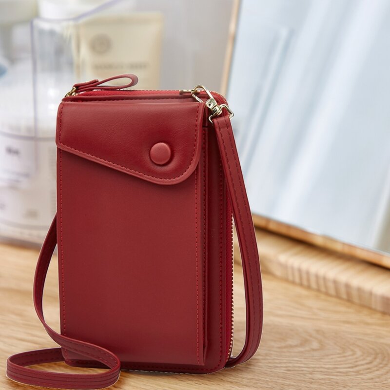 Women Wallet Cell Phone Bags Big Card Holders Handbag Purse Clutch Messenger Shoulder Long Straps