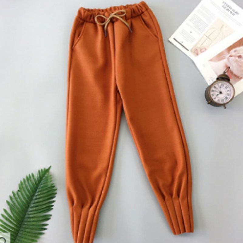 Pantalones bombachos de cintura alta para mujer, pantalón informal holgado, cónico, coreano, elegante, Otoño e Invierno